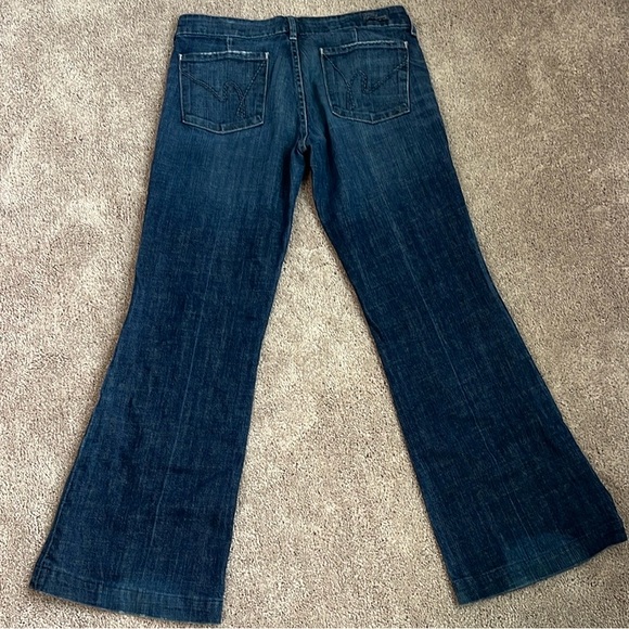Citizens of Humanity Fay Blue Flare Wide Leg Jeans - Picture 11 of 13